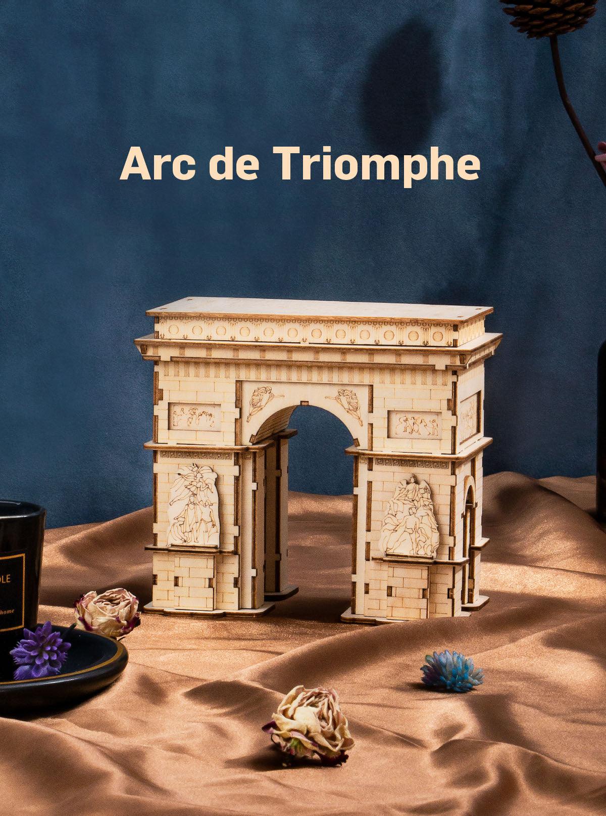 Hands Craft 3D Wooden Puzzle | Arc de Triomphe, 118 pcs. - Hands Craft US, Inc.