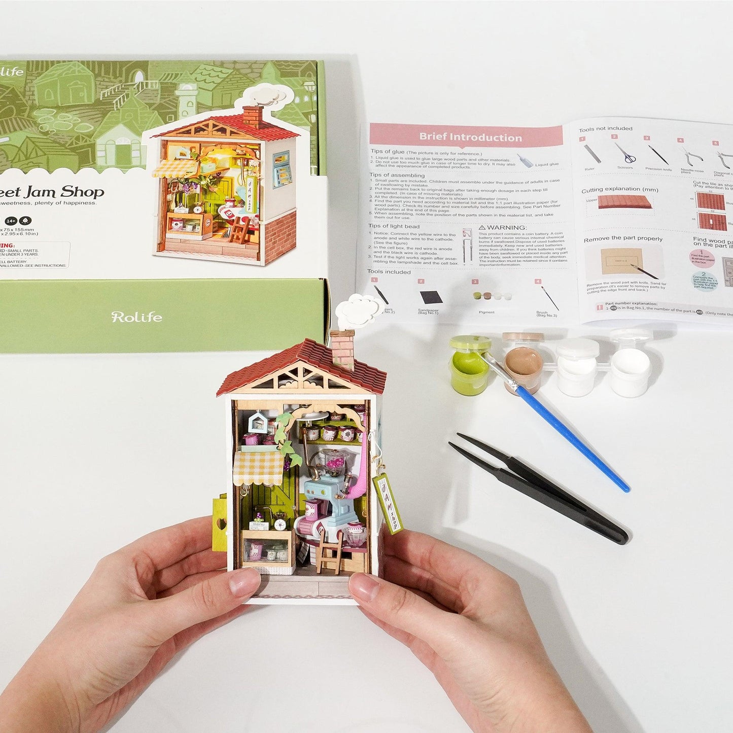 DIY Dollhouse Miniature Store Kit | Sweet Jam Shop - Hands Craft US, Inc.