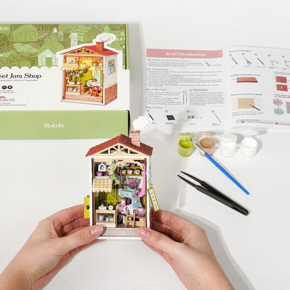 DIY Dollhouse Miniature Store Kit | Sweet Jam Shop - Hands Craft US, Inc.