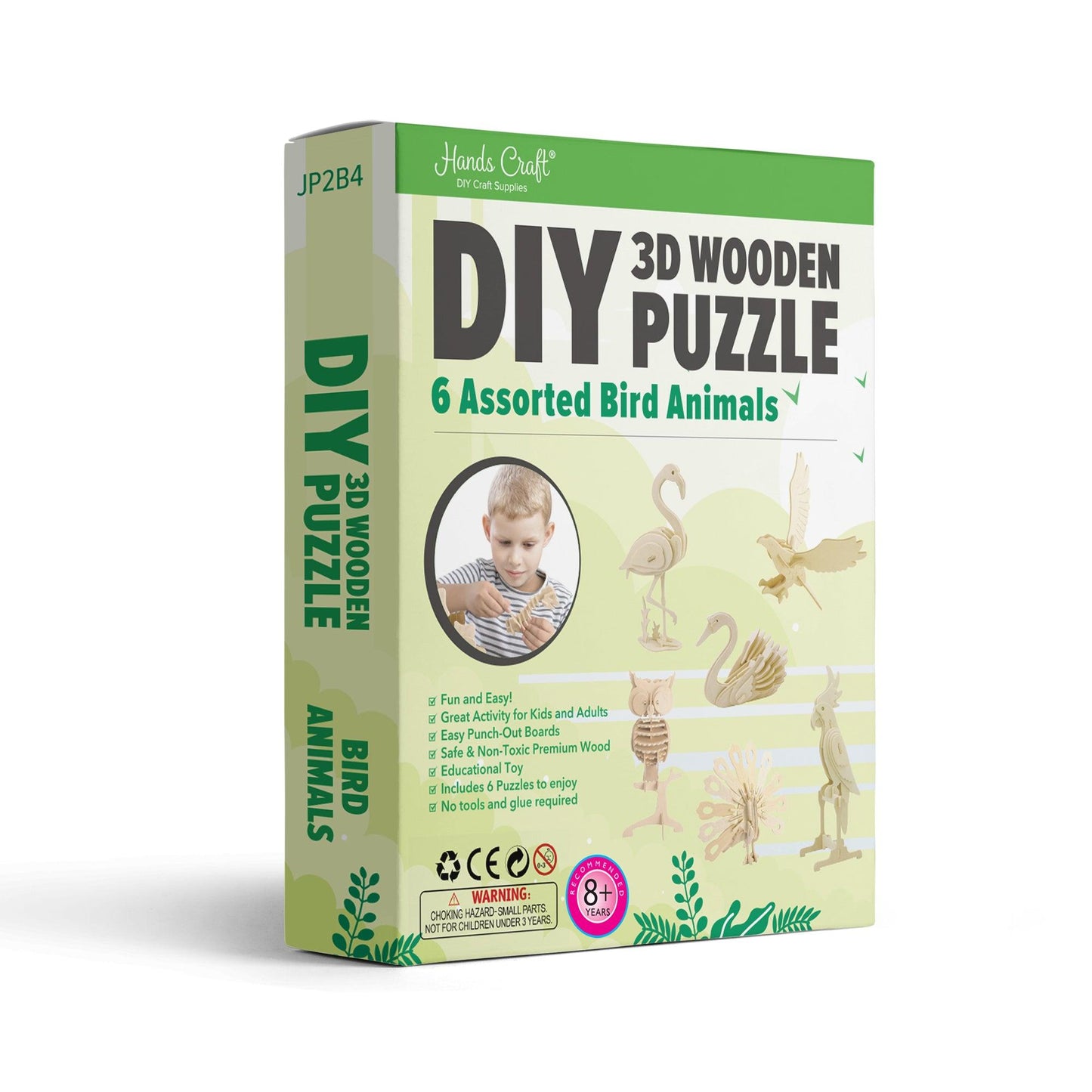 3D Classic Wooden Puzzle Bundle | Birds - Hands Craft US, Inc.