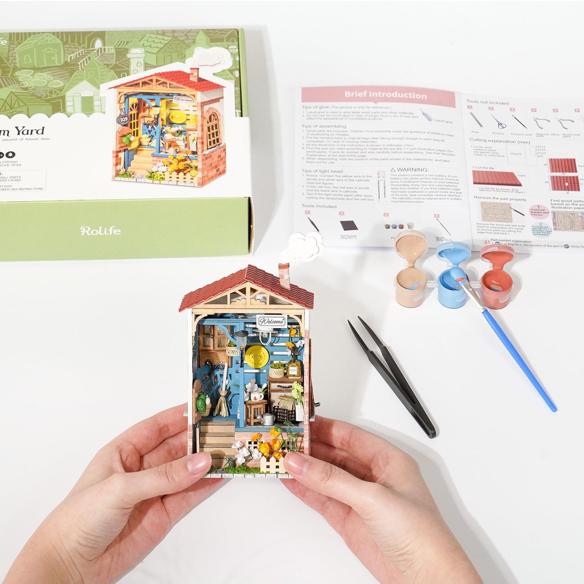 DIY Miniature House Kit | Dream Yard - Hands Craft US, Inc.