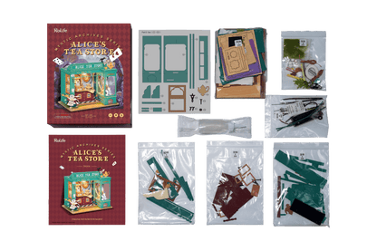 DIY Miniature House Kit | Alice's Tea Store - Hands Craft US, Inc.