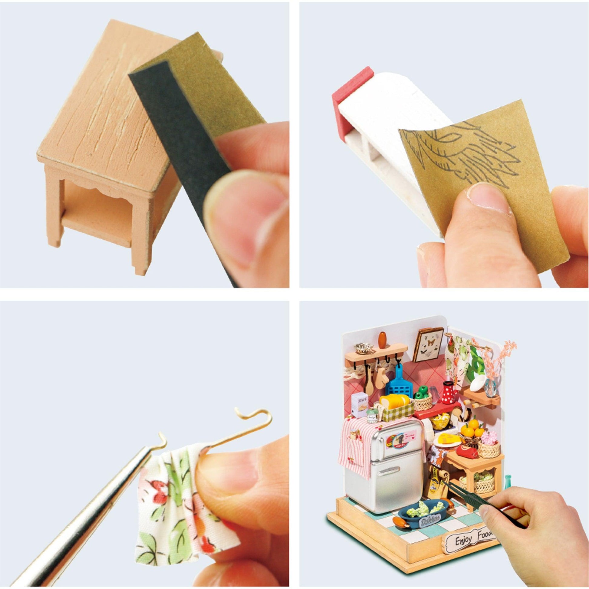 DIY Miniature House Kit | Taste Life (Kitchen) - Hands Craft US, Inc.