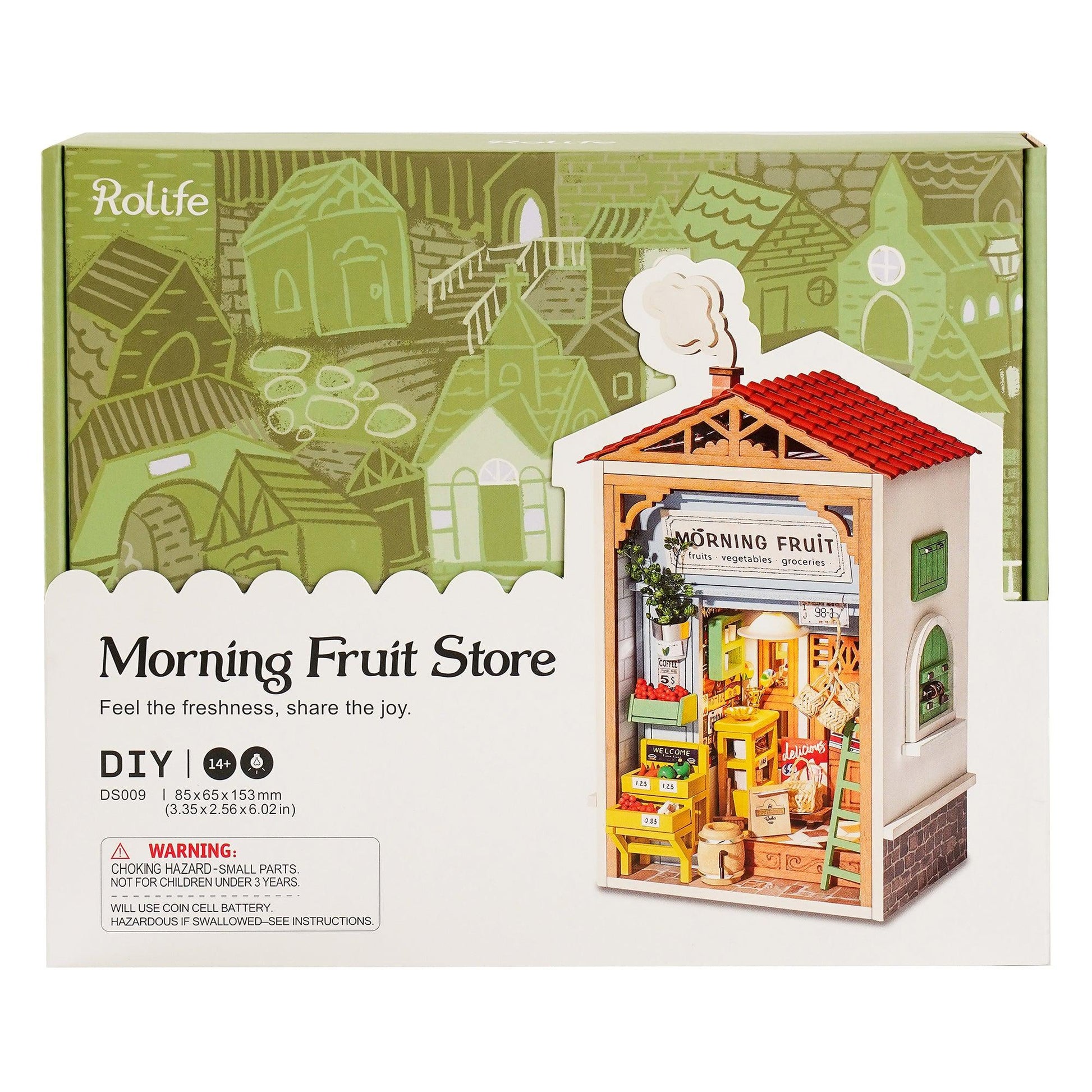 DIY Miniature House Kit | Morning Fruit Store - Hands Craft US, Inc.