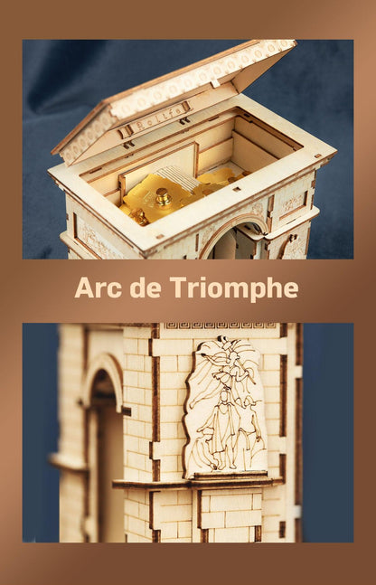 Hands Craft 3D Wooden Puzzle | Arc de Triomphe, 118 pcs. - Hands Craft US, Inc.