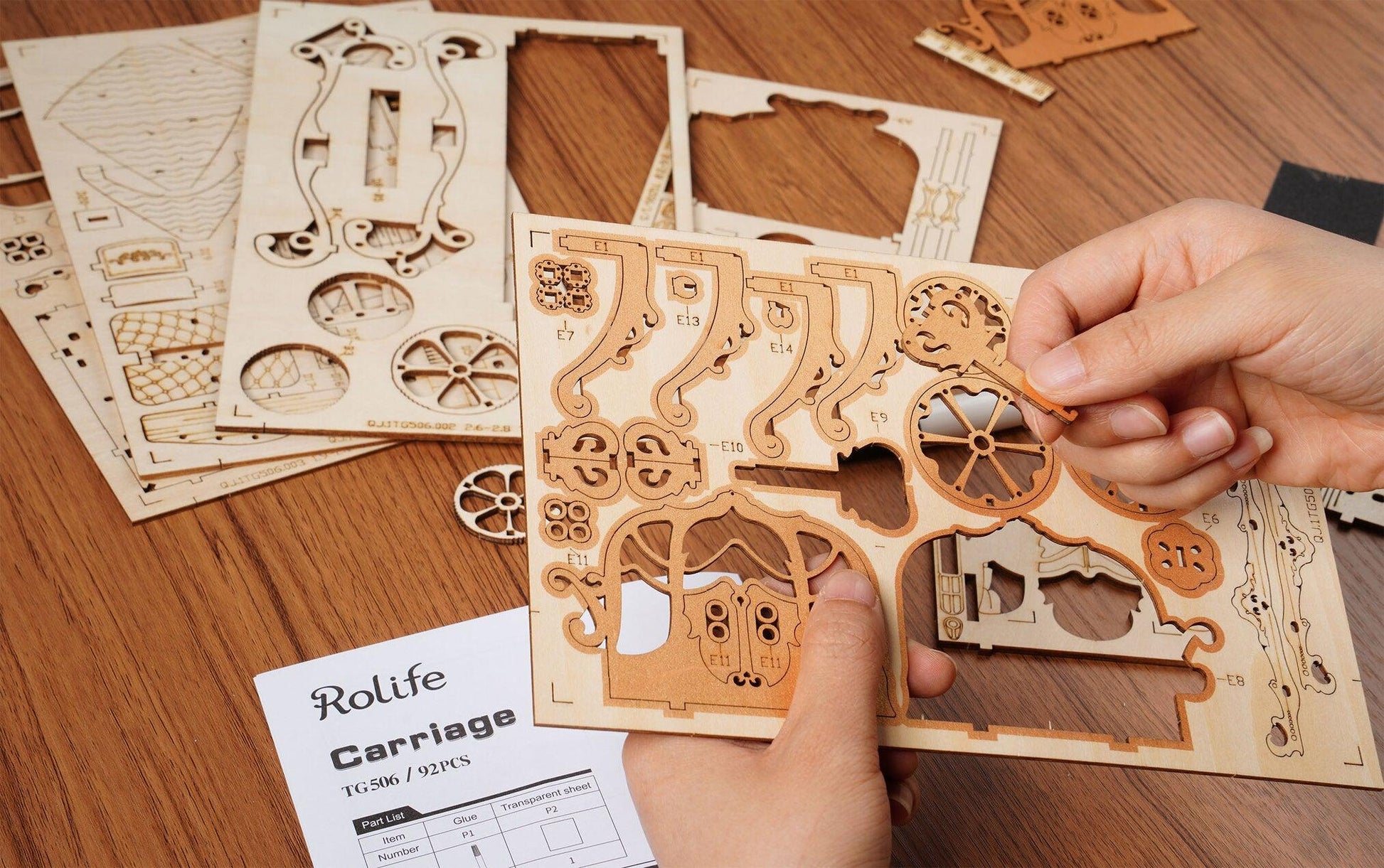 3D Modern Wooden Puzzle | Carriage - Hands Craft US, Inc.