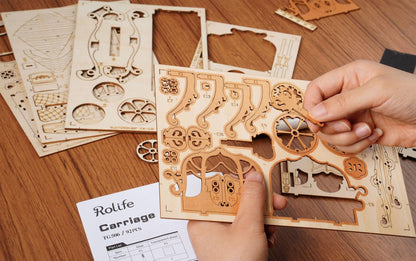 3D Modern Wooden Puzzle | Carriage - Hands Craft US, Inc.