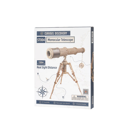 3D Mechanical Wooden Puzzle | Monocular Telescope - Hands Craft US, Inc.