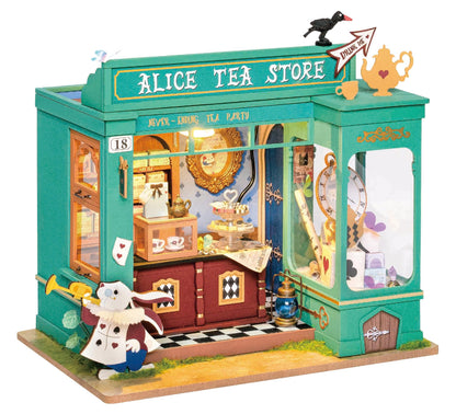 DIY Miniature House Kit | Alice's Tea Store - Hands Craft US, Inc.