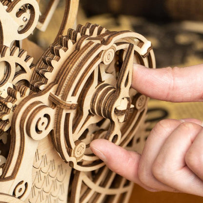 3D Mechanical Wooden Puzzle | Owl Clock - Hands Craft US, Inc.