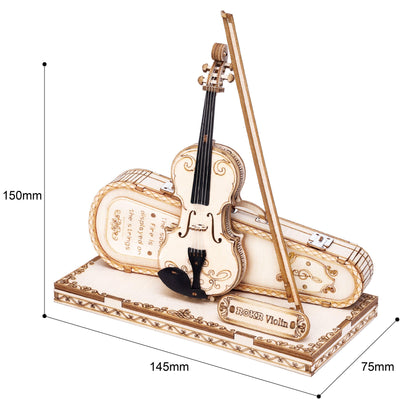 Modern Wooden Puzzle | Violin - Hands Craft US, Inc.