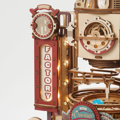 3D Wooden Puzzle Marble Run: Chocolate Factory - Hands Craft US, Inc.