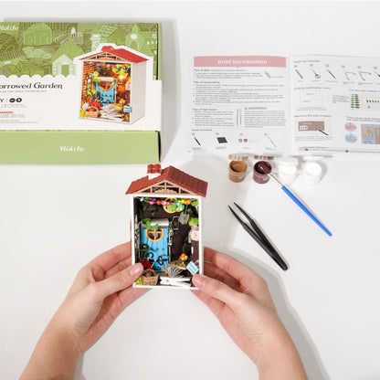 DIY Miniature House Kit | Borrowed Garden - Hands Craft US, Inc.