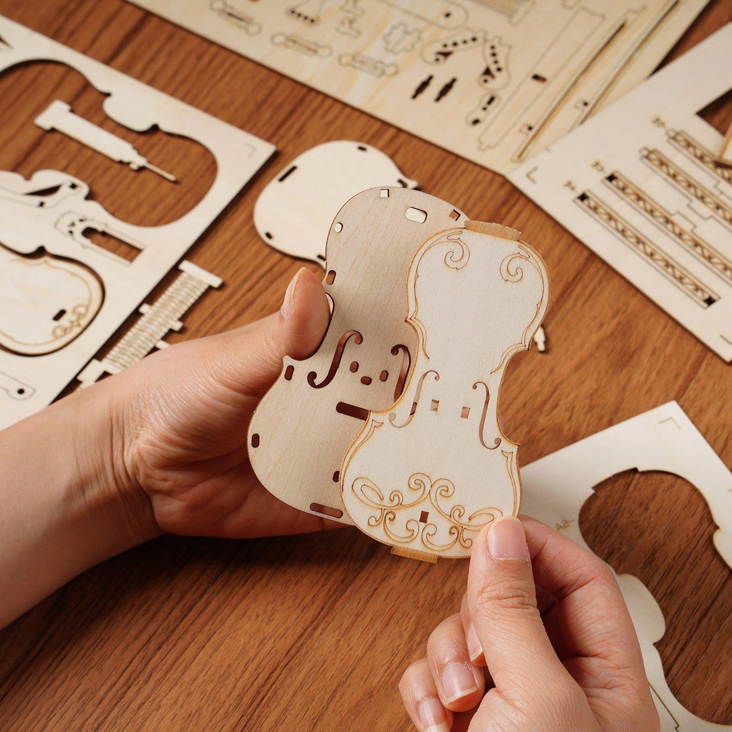 3D Modern Wooden Puzzle | Cello - Hands Craft US, Inc.