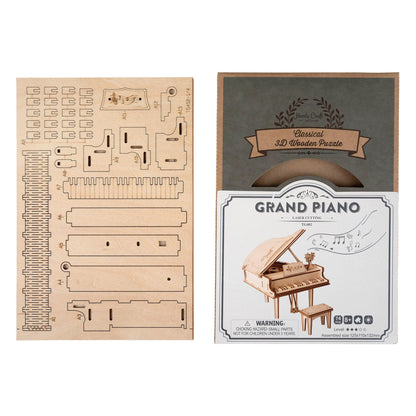 3D Modern Wooden Puzzle | Piano - Hands Craft US, Inc.