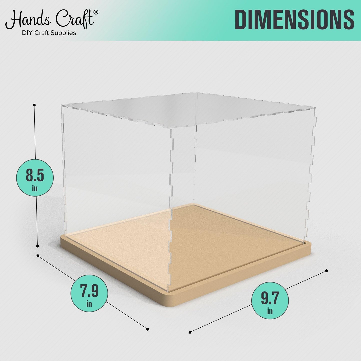 DIY Dollhouse Miniature | Acrylic Dustcover Case - Hands Craft US, Inc.