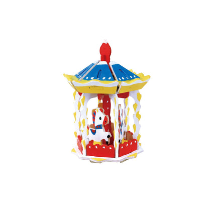 3D Wooden Puzzle Paint Kit | Carousel - Hands Craft US, Inc.