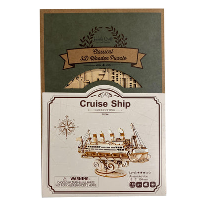 3D Modern Wooden Puzzle | Cruise Ship - Hands Craft US, Inc.