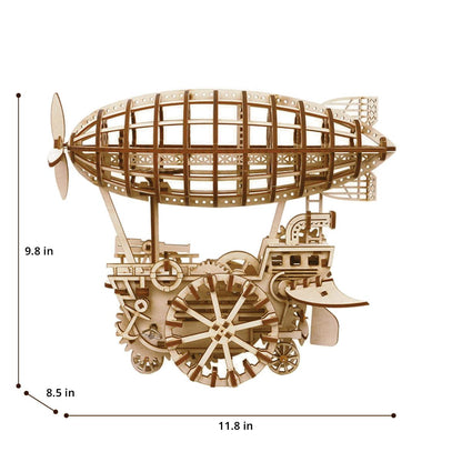 3D Mechanical Wooden Puzzle | Air Vehicle - Hands Craft US, Inc.