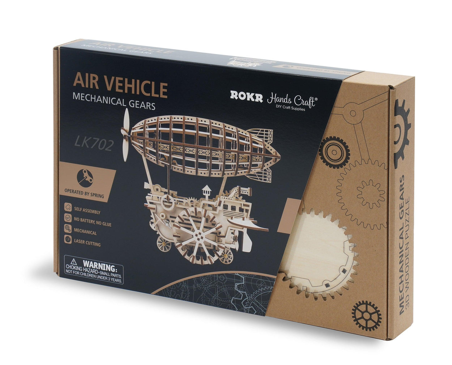 3D Mechanical Wooden Puzzle | Air Vehicle - Hands Craft US, Inc.