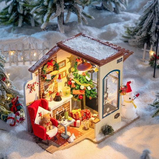 Holiday Party Time DIY Miniature House Kit - Hands Craft