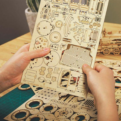 3D Modern Wooden Puzzle | Army Field Car - Hands Craft US, Inc.