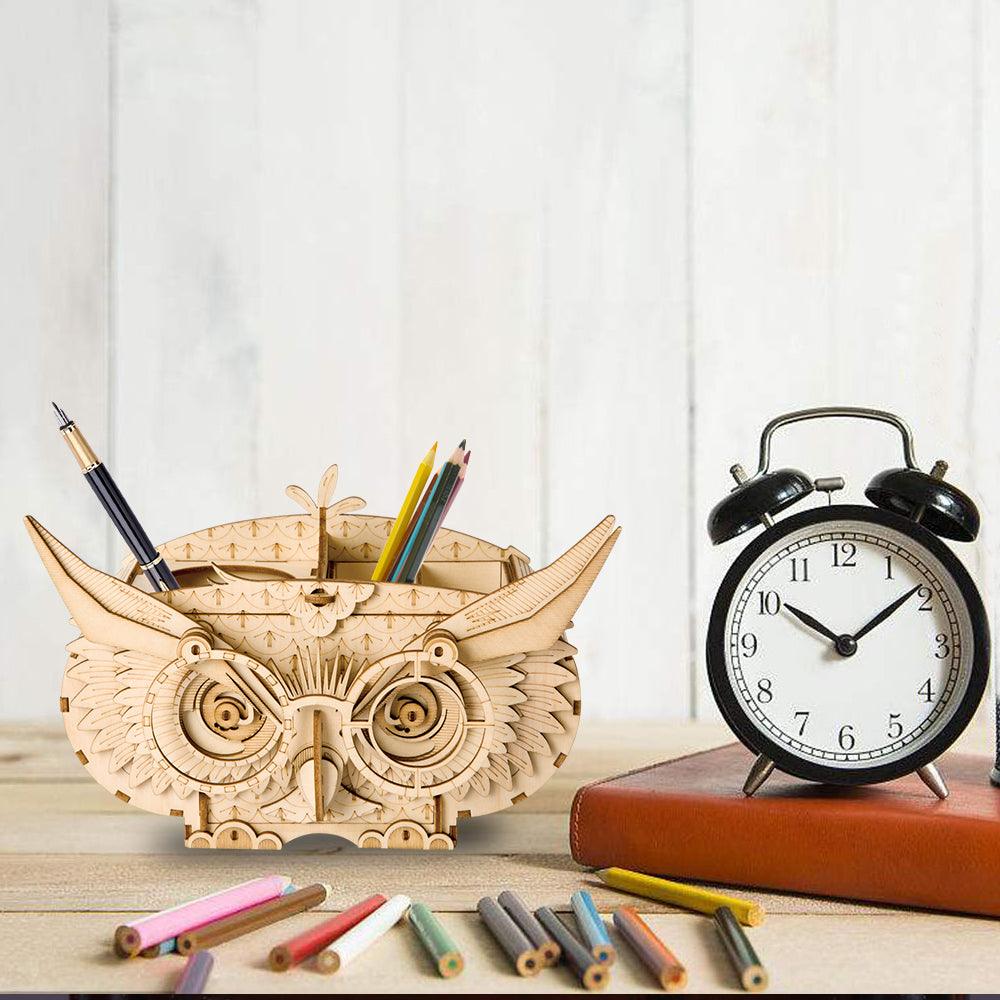 3D Modern Wooden Puzzle | Owl Storage Box - Hands Craft US, Inc.