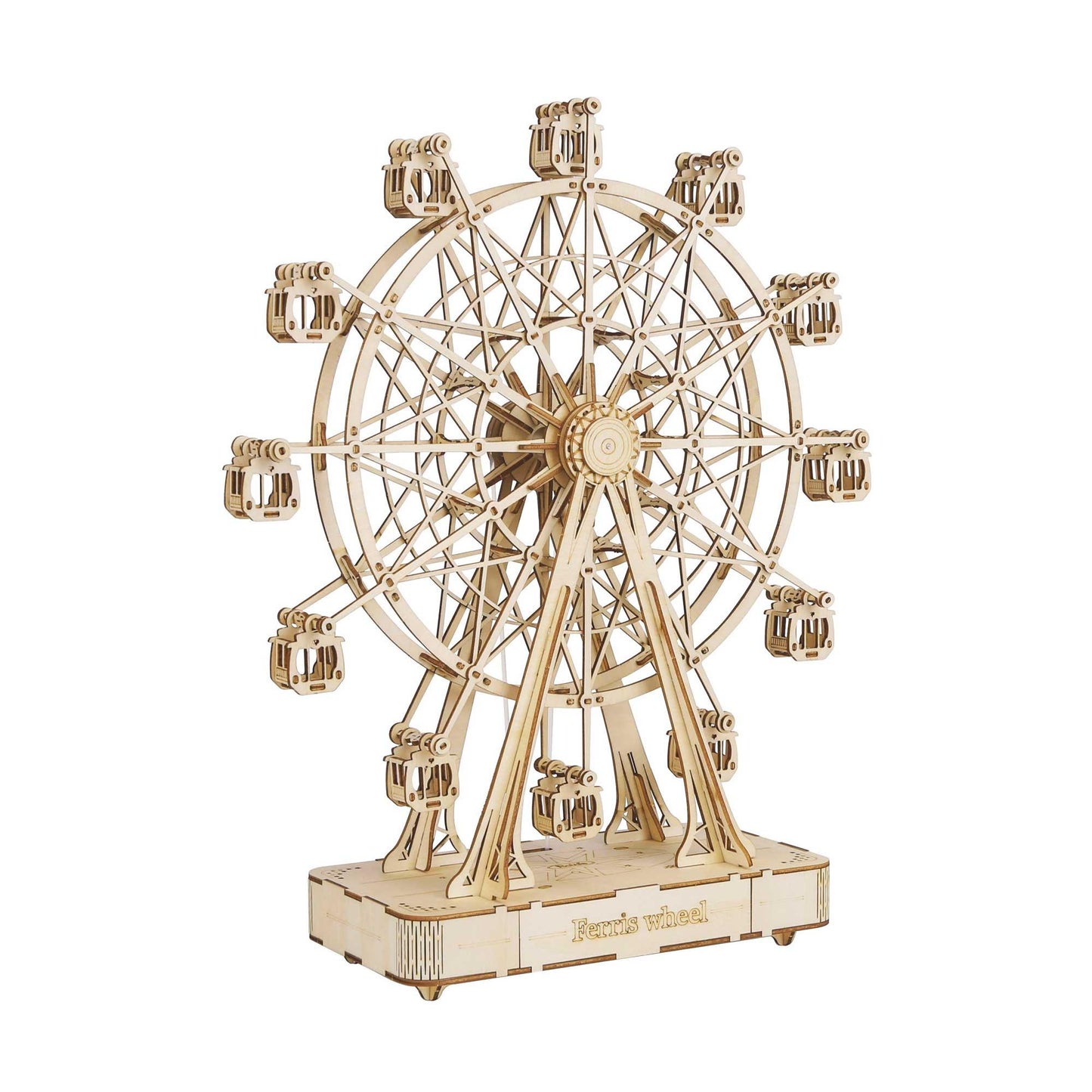 3D Modern Wooden Puzzle Music Box | Ferris Wheel - Hands Craft US, Inc.