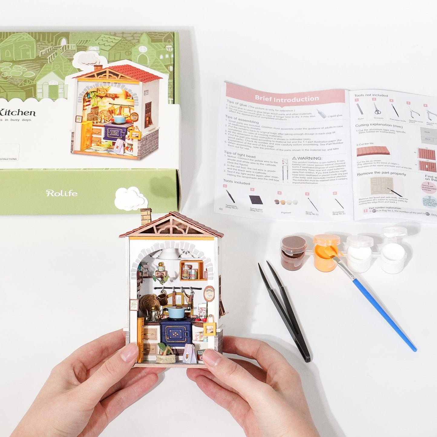 DIY Miniature House Kit | Flavor Kitchen - Hands Craft US, Inc.