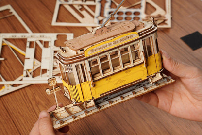 3D Modern Wooden Puzzle | Tramcar - Hands Craft US, Inc.