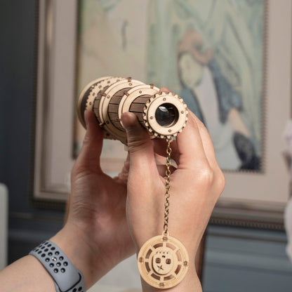 3D Mechanical Wooden Puzzle | Monocular Telescope - Hands Craft US, Inc.