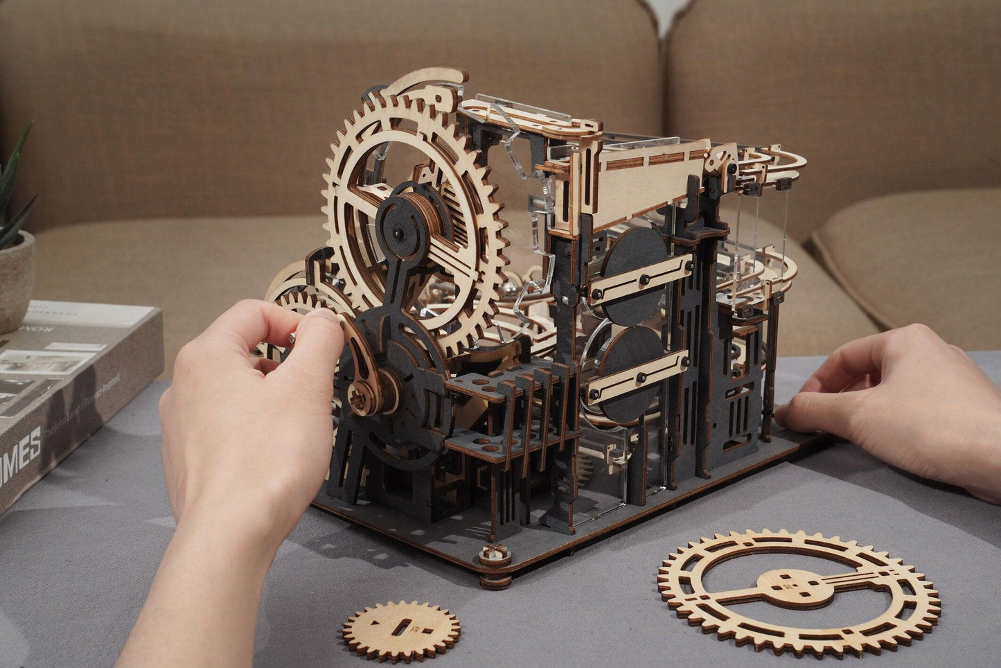 3D Wooden Puzzle Marble Run | Marble Night City - Hands Craft US, Inc.