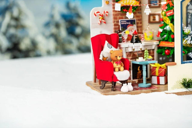 DIY Miniature Dollhouse Kit  Christmas Patio, plays Jingle Bells Tune –  Hands Craft US, Inc.