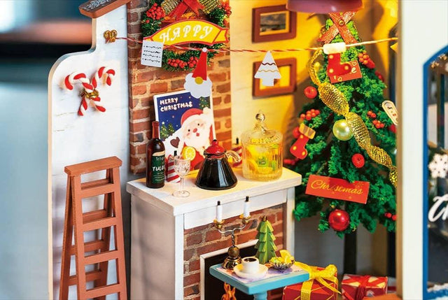 DIY Miniature Dollhouse Kit  Christmas Patio, plays Jingle Bells Tune –  Hands Craft US, Inc.