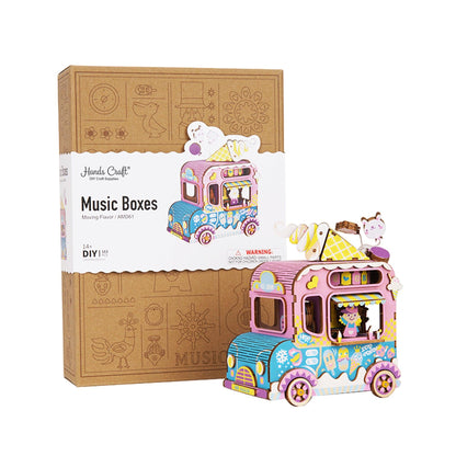 3D Wooden Puzzle Music Box | Moving Flavors - Hands Craft US, Inc.