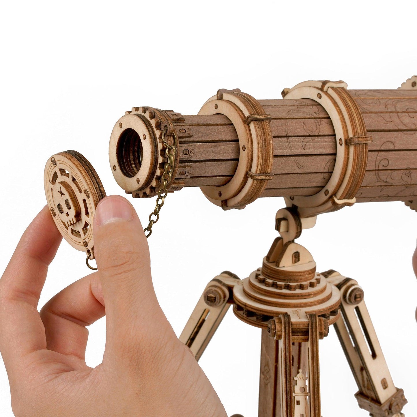 3D Mechanical Wooden Puzzle | Monocular Telescope - Hands Craft US, Inc.