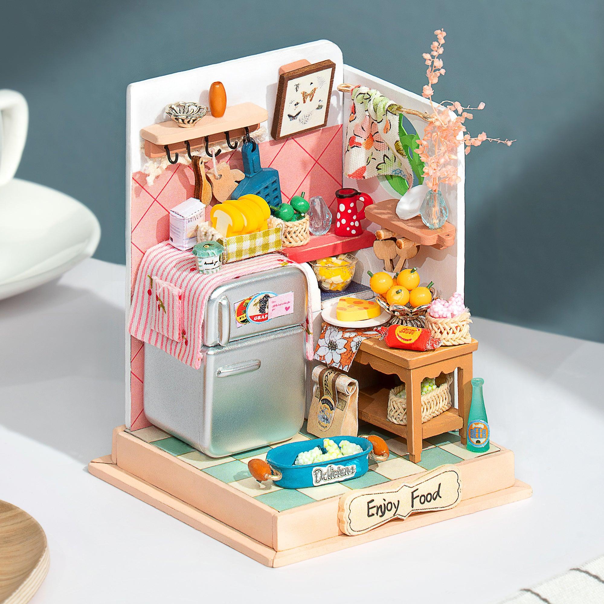 Diy miniature 2024 dollhouse kitchen