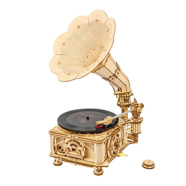 Classical Gramophone  Build Your Own Working Record Player – Hands Craft  US, Inc.