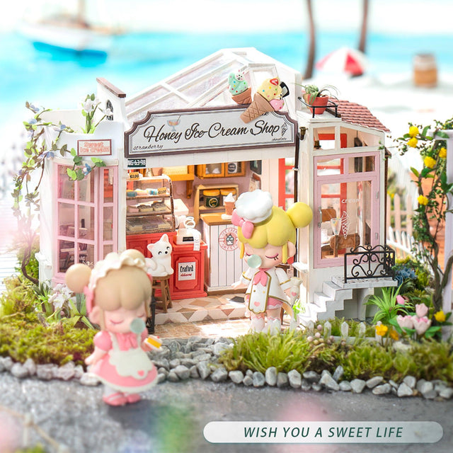 DIY Miniature House Kit: Ice Cream Station - Time 4 Toys