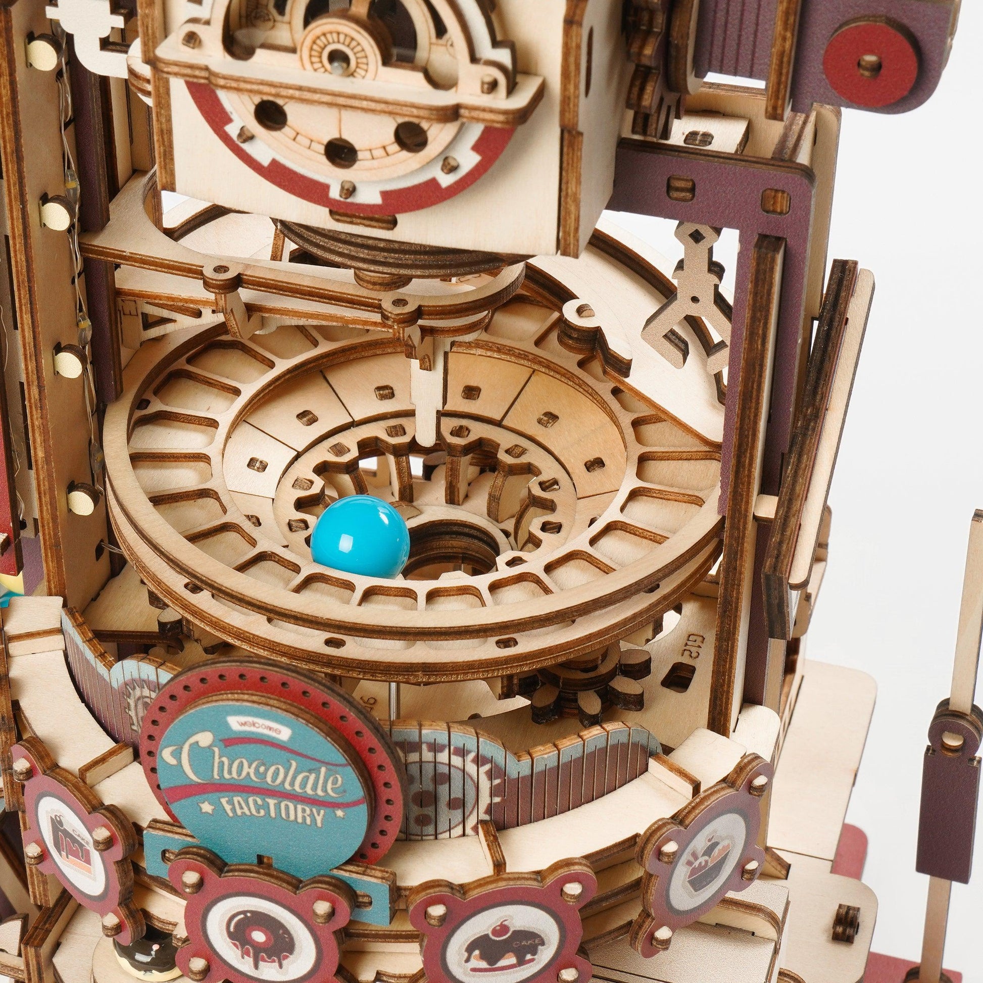 3D Wooden Puzzle Marble Run: Chocolate Factory - Hands Craft US, Inc.